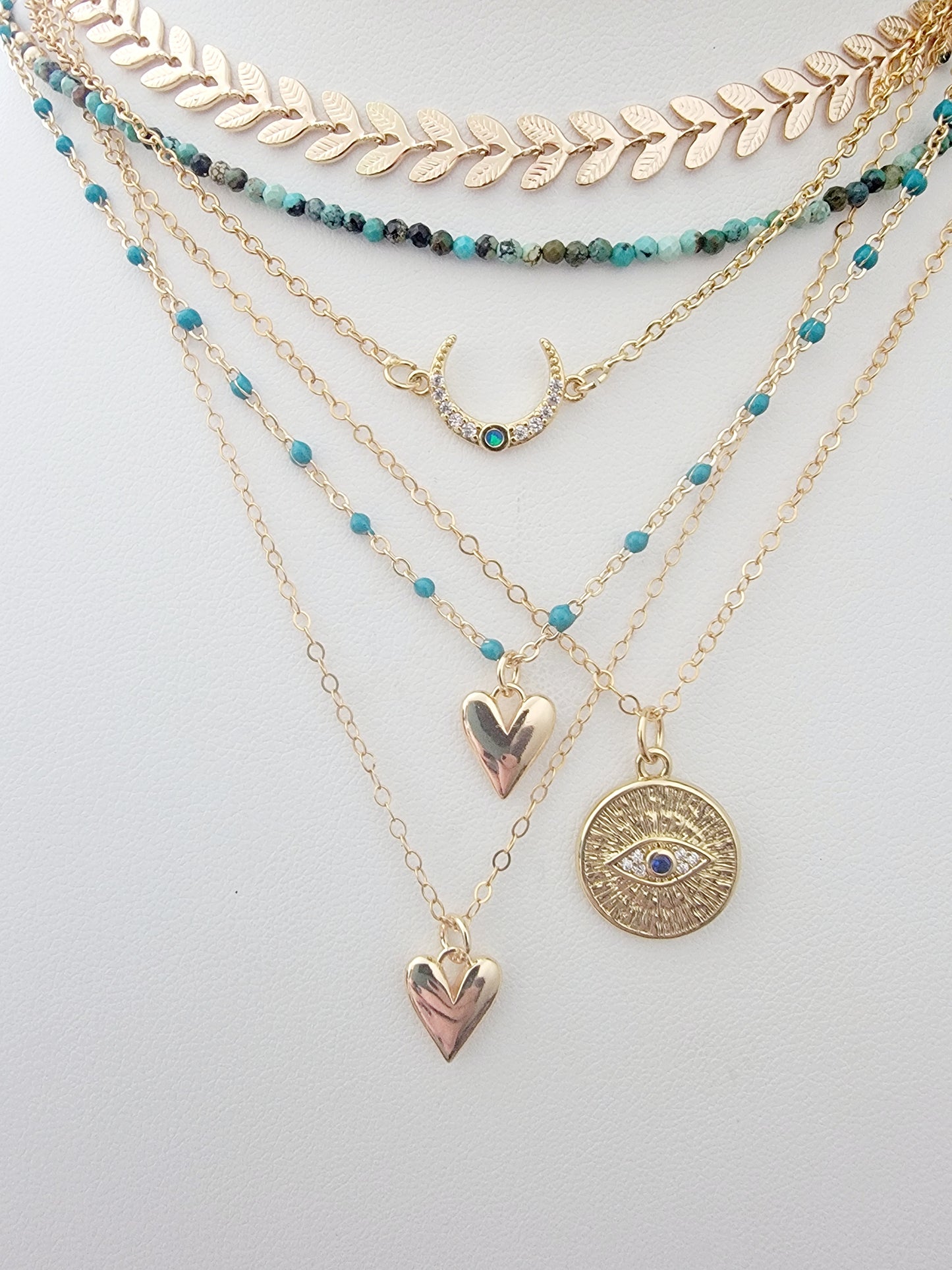 14k Filled Heart Necklace