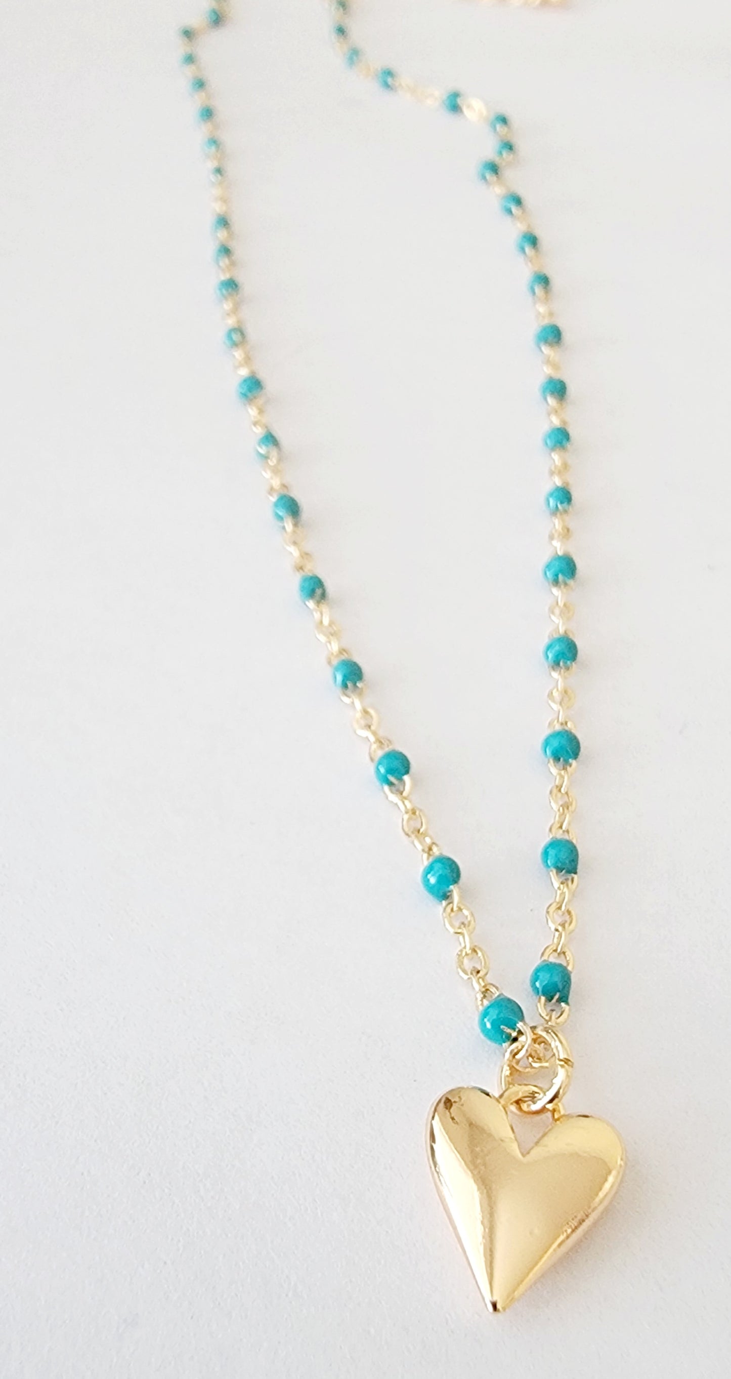 14k Gold Filled Heart Necklace – Handmade Boho Jewelry