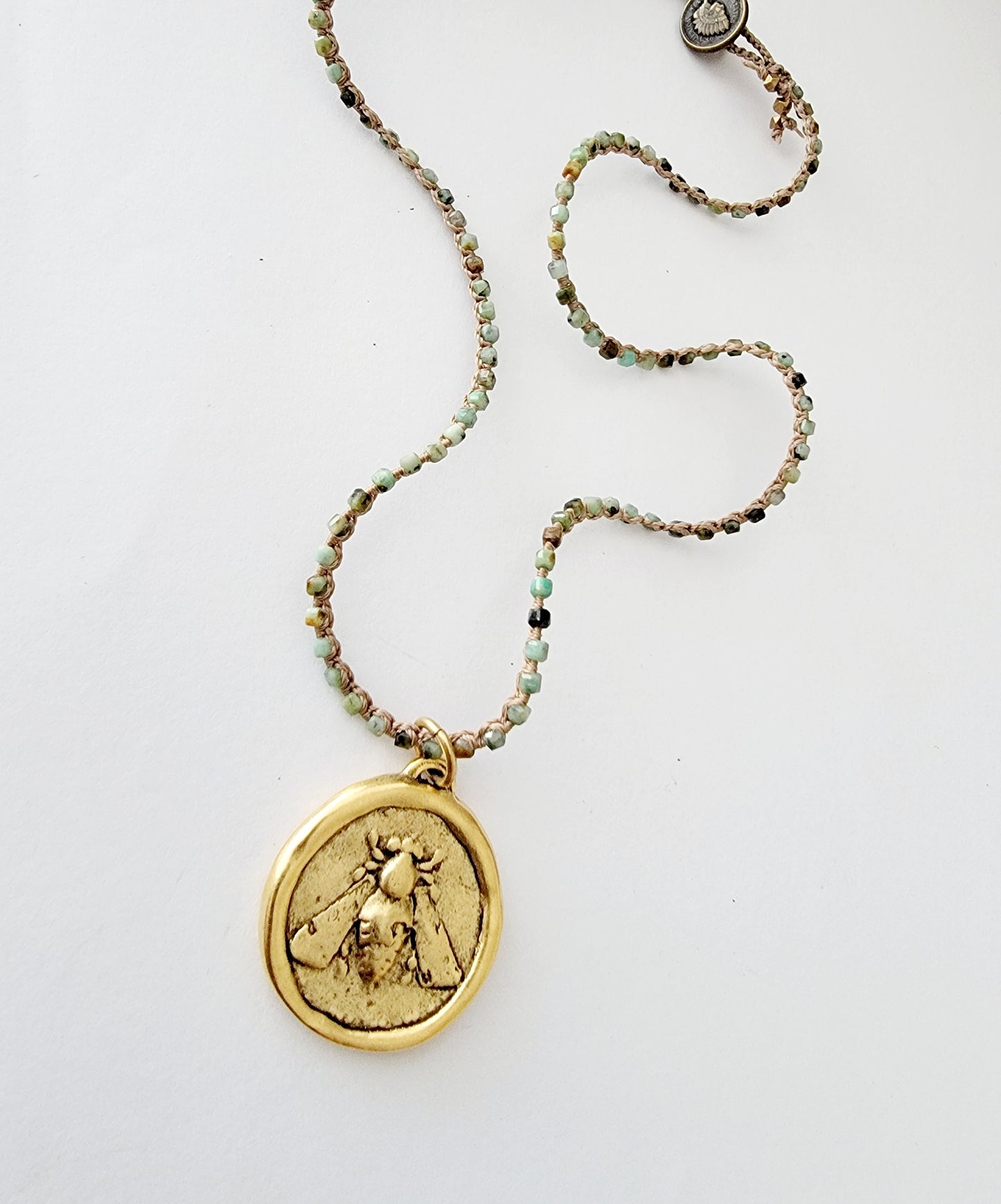 Bee Coin Necklace
