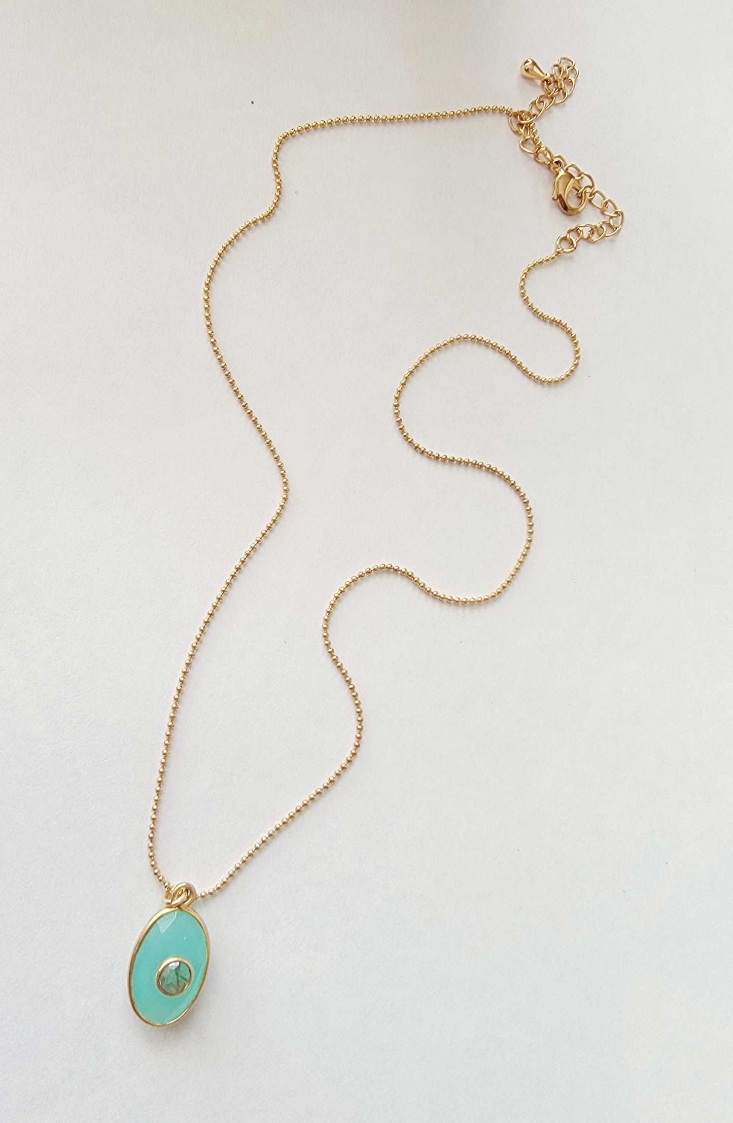 Amzonite Stone Necklace