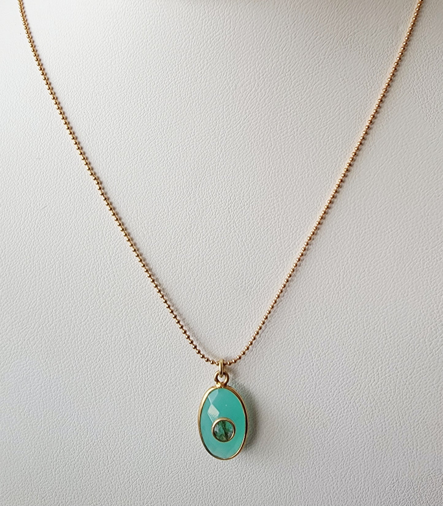 Amzonite Stone Necklace