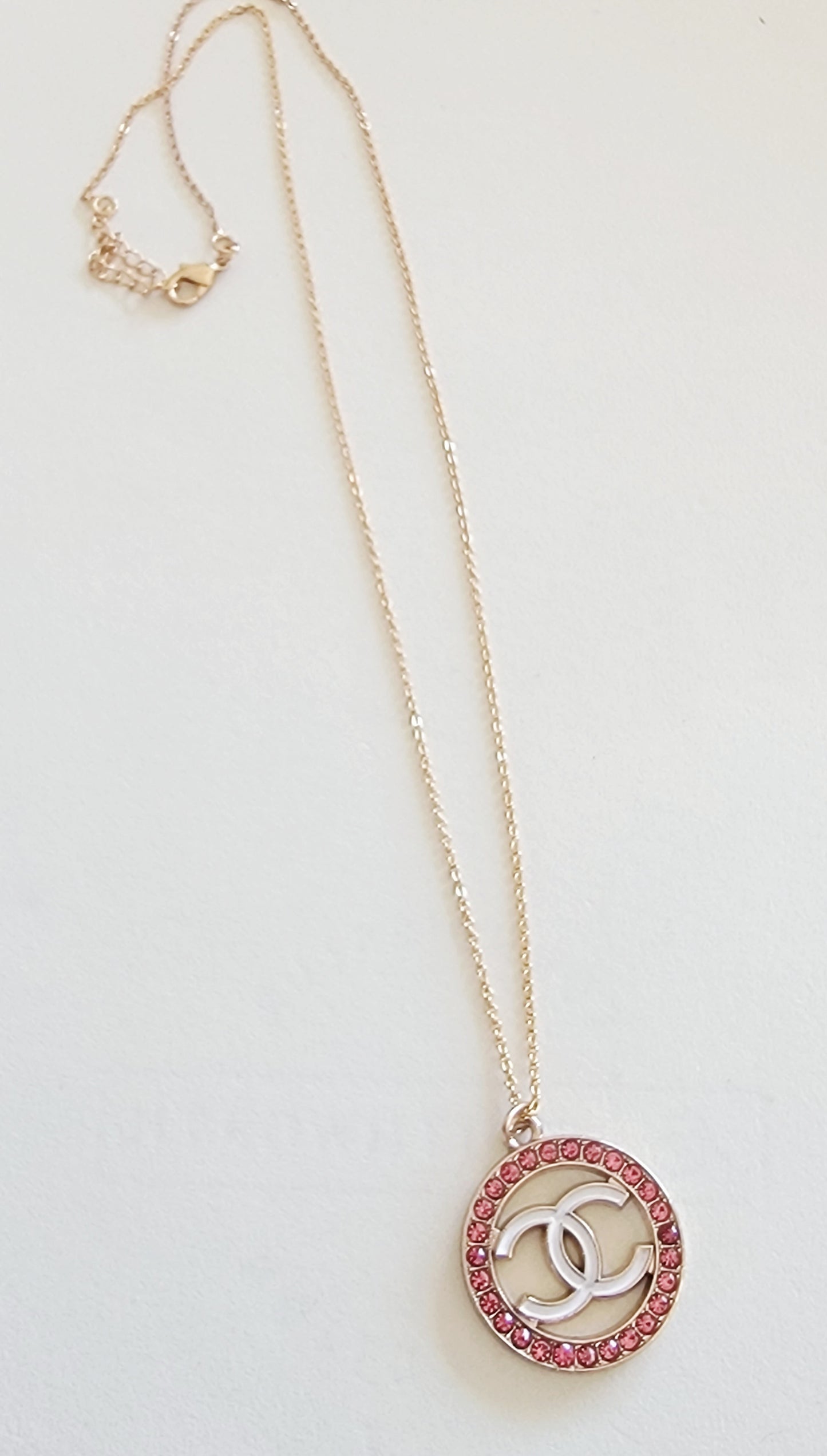 Authentic Vintage Pink Chanel Necklace