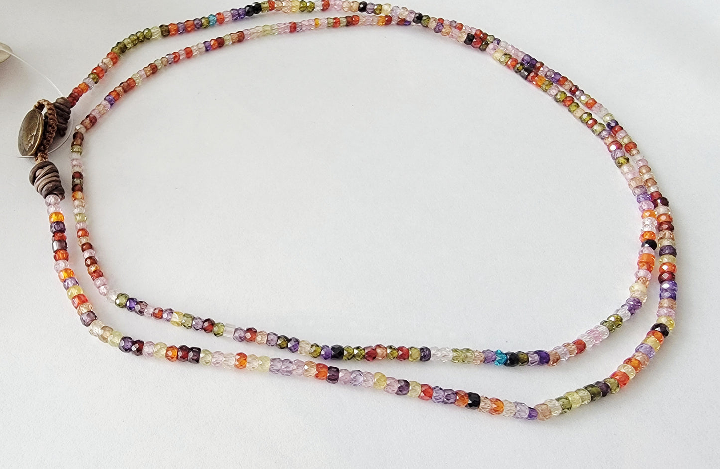 Cubic Zirconia Necklace or Wrap bracelet