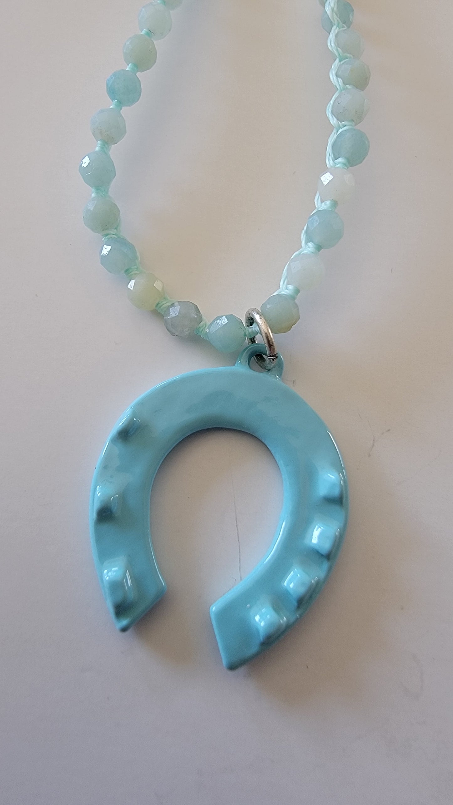 Turquoise Horseshoe Necklace