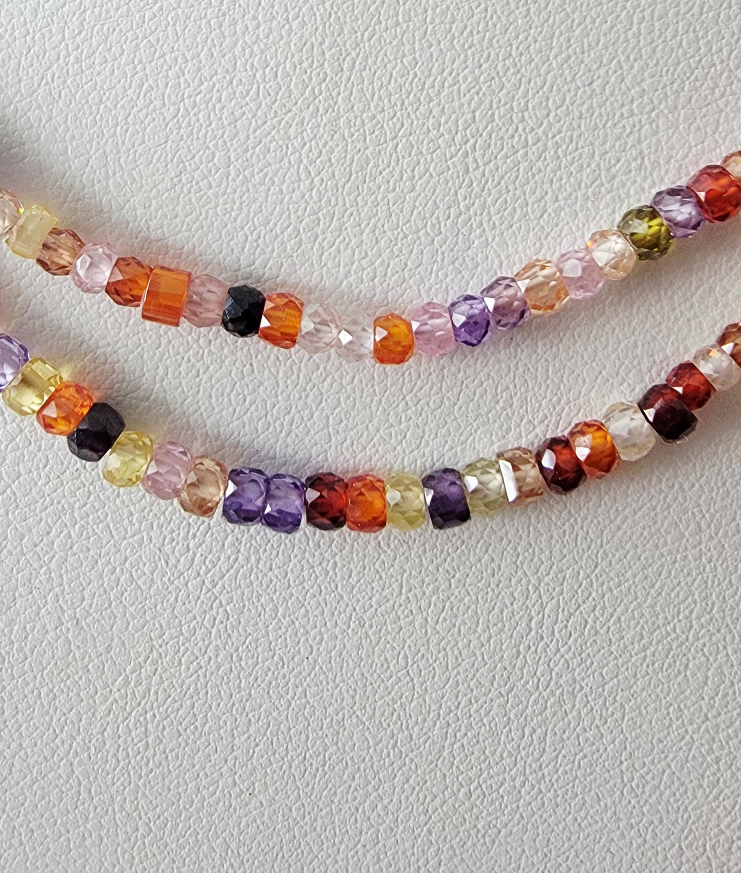 Cubic Zirconia Necklace or Wrap bracelet