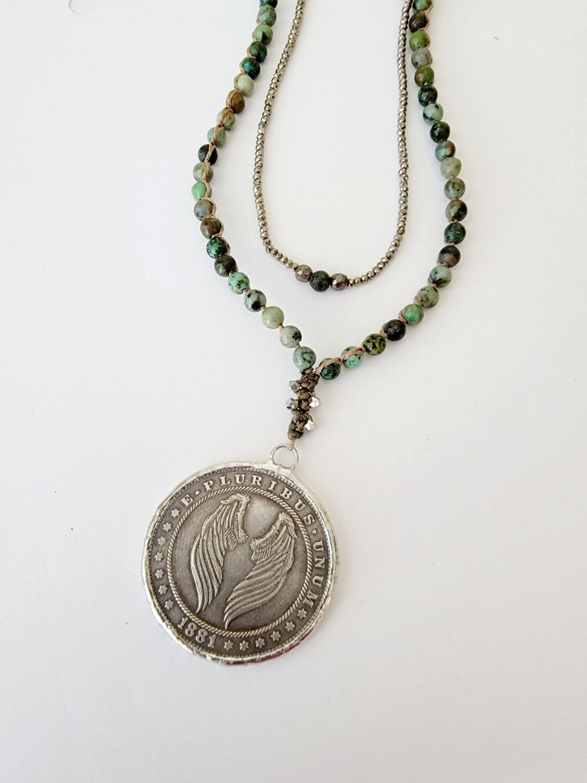 Angle Wing Coin Necklace – Arrow Jewelry Designs