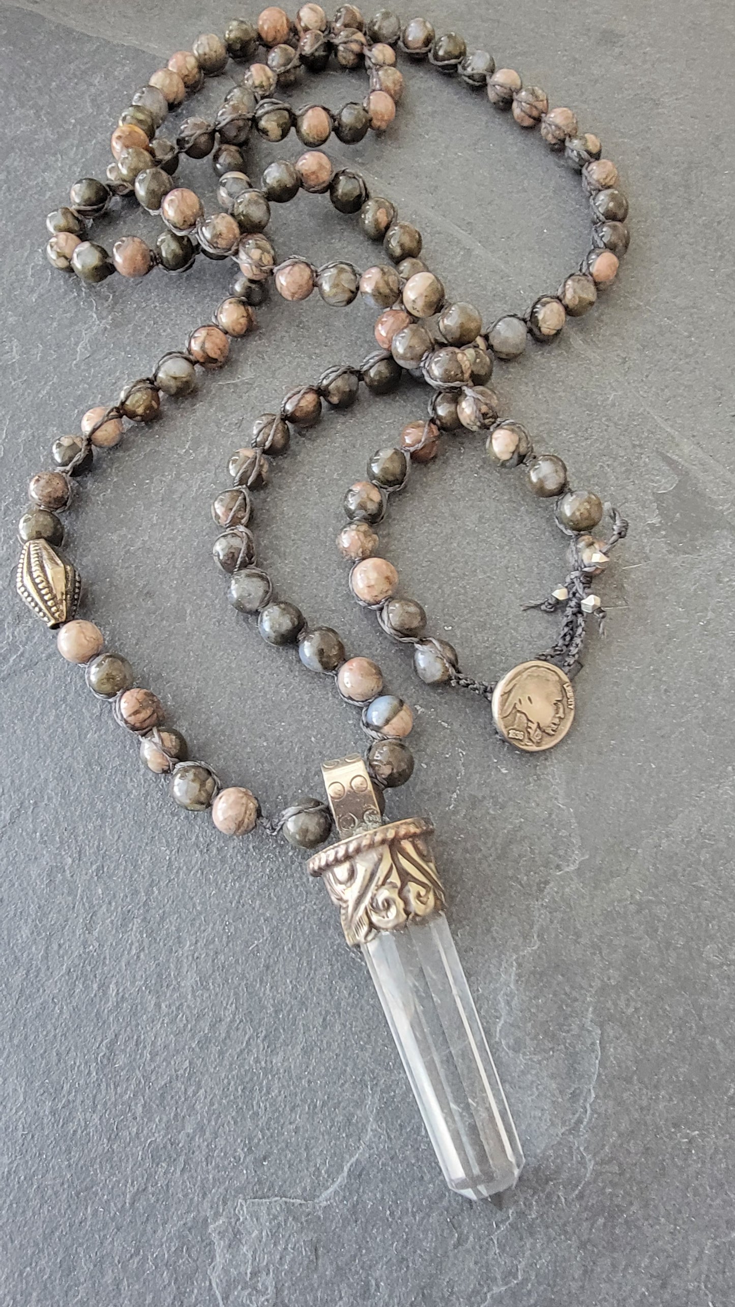Artisan Crystal Long Necklace