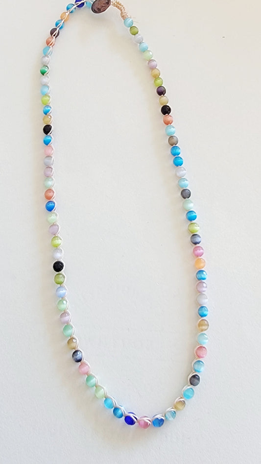 Tigereye Multicolor Beaded Necklace