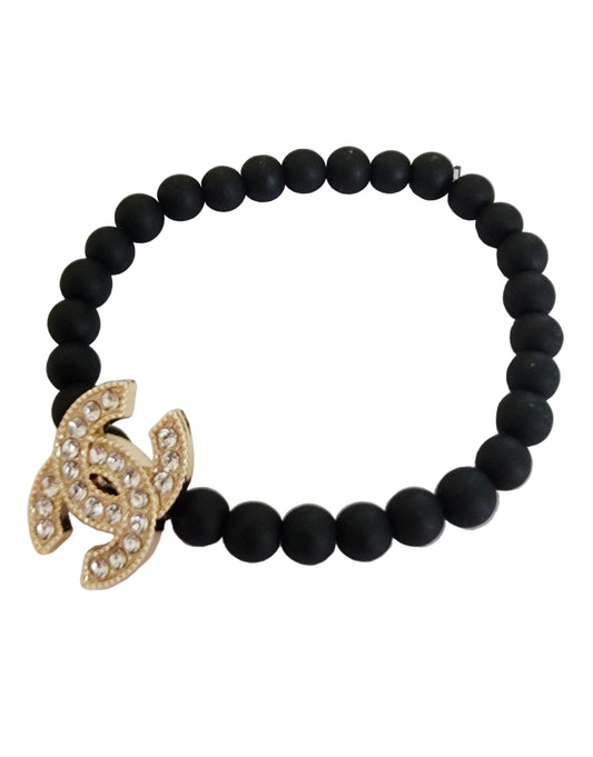 Authentic Vintage Chanel Onyx Bracelet