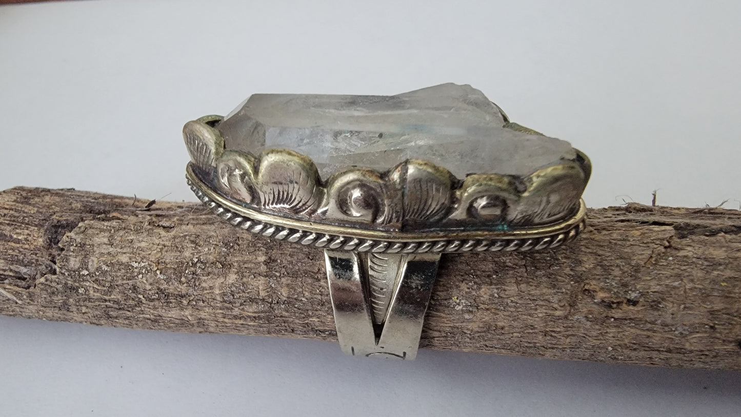 Crystal Artisan Carved Ring