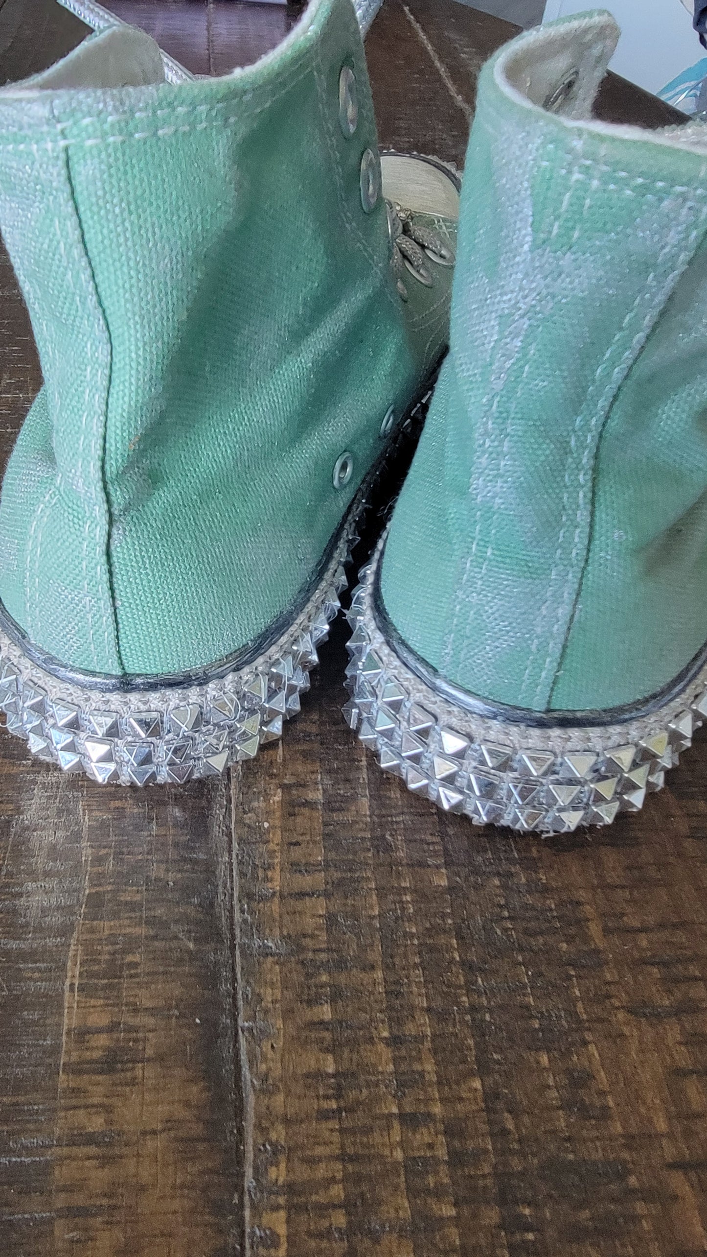 Nan-Ku Couture Cruise Hi-Top Studded Embellished Sneakers
