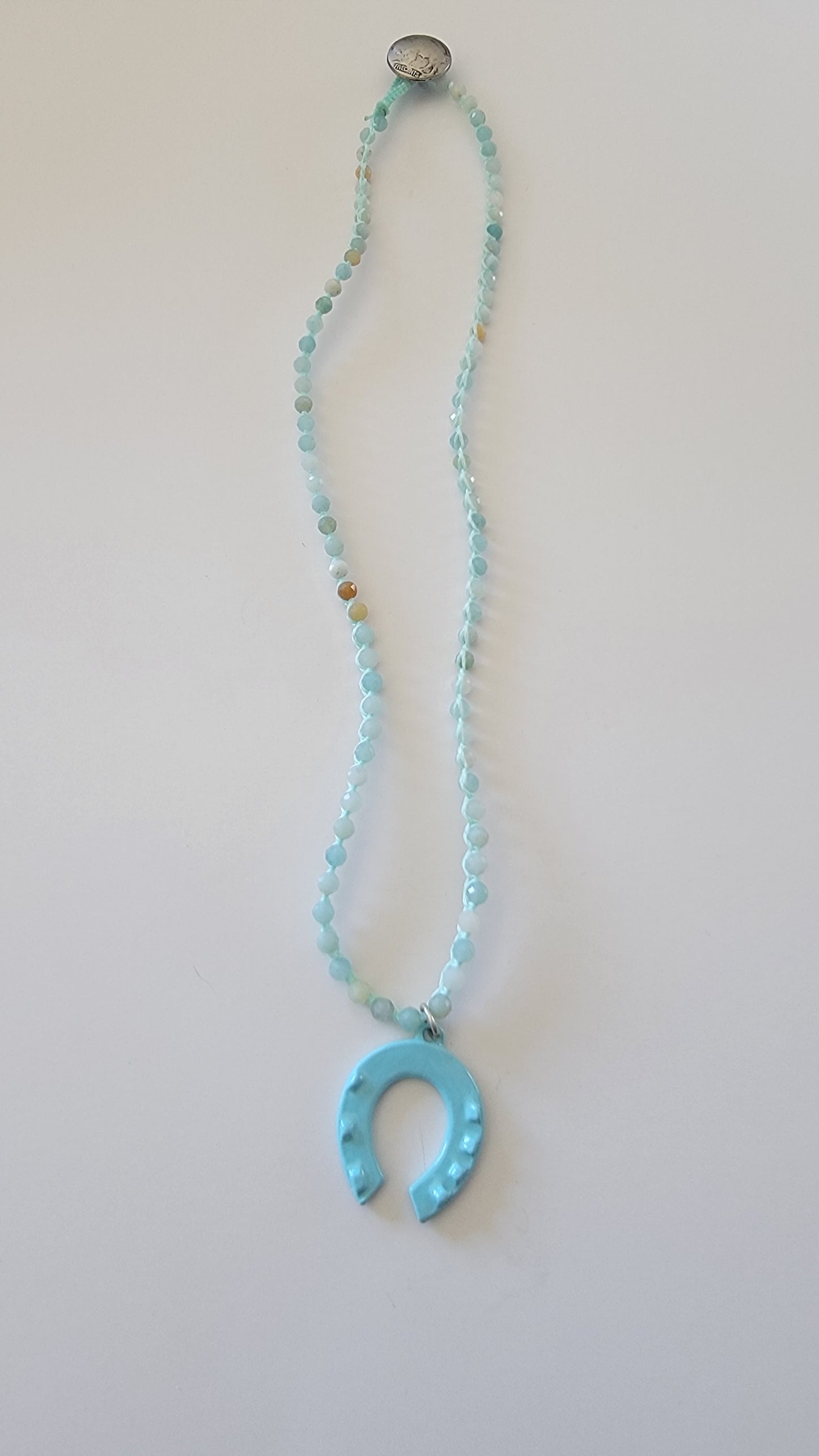 Turquoise Horseshoe Necklace